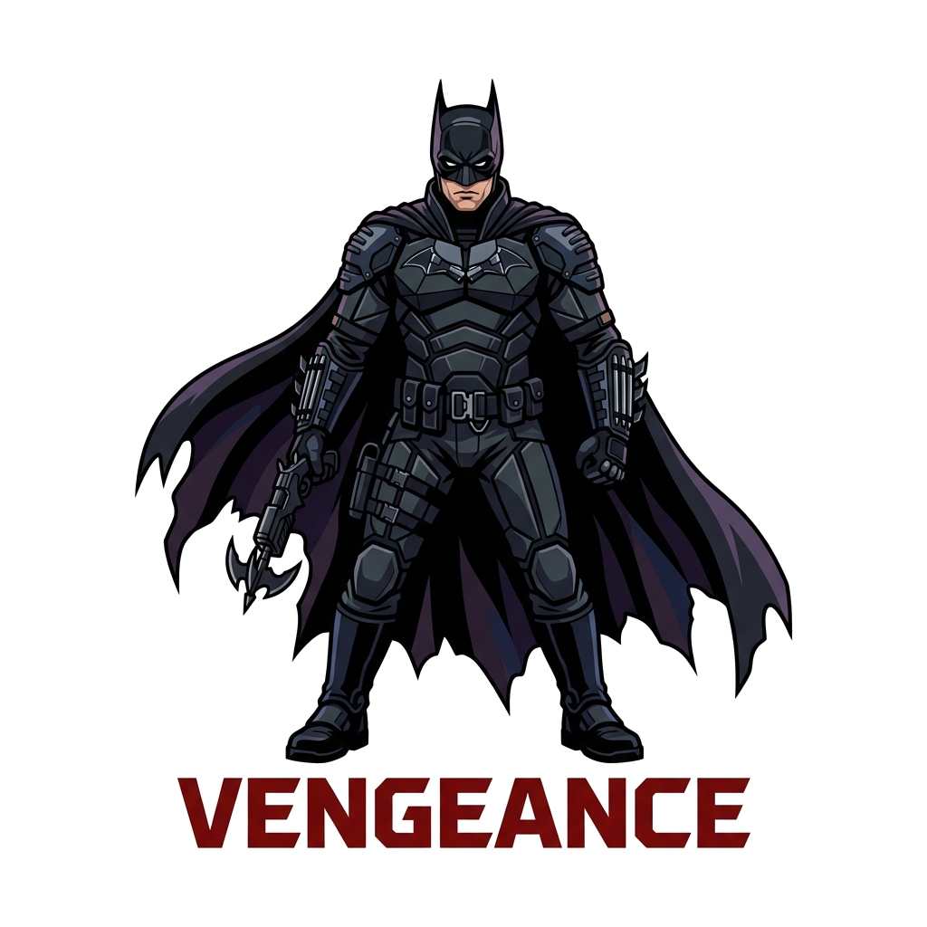 Dark Vigilante Knight Hoodie — artwork