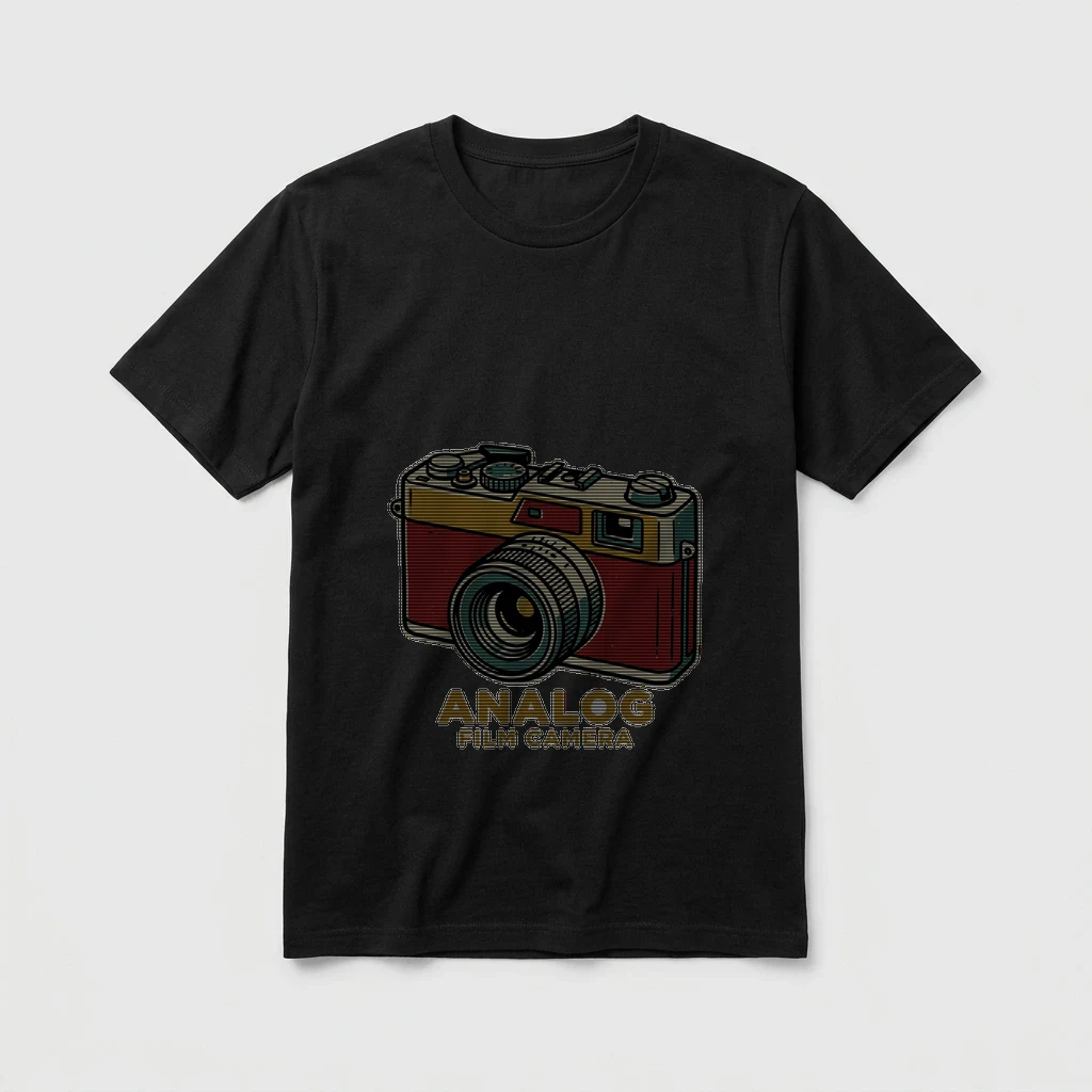 Vintage Film Camera Illustration T-shirt