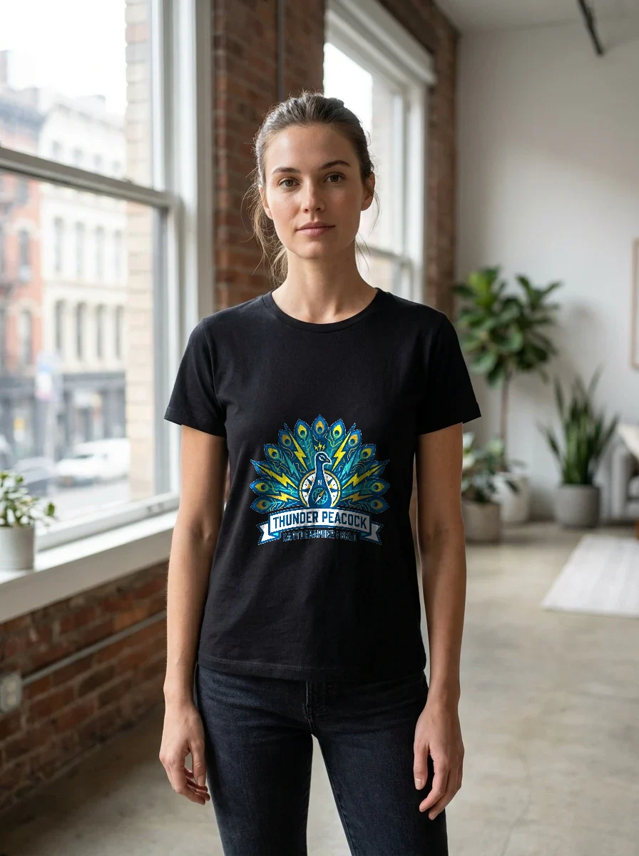 Thunder Peacock Cartographer Tshirt