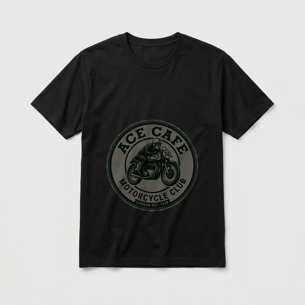 Vintage Motorcycle Racing Club Badge T-shirt