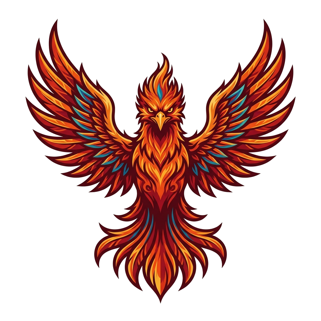 Fierce Phoenix Rising — artwork