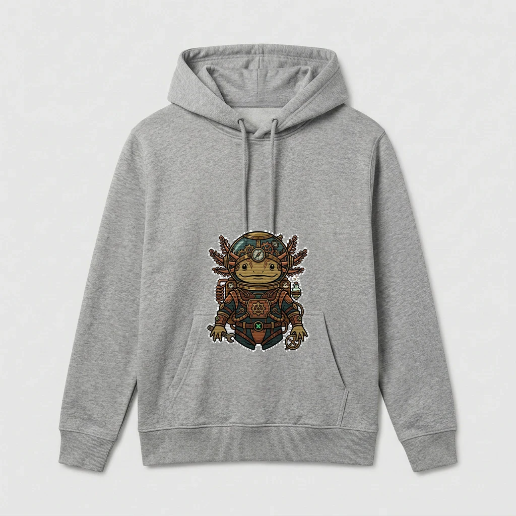 Steampunk Axolotl Astronaut Hoodie