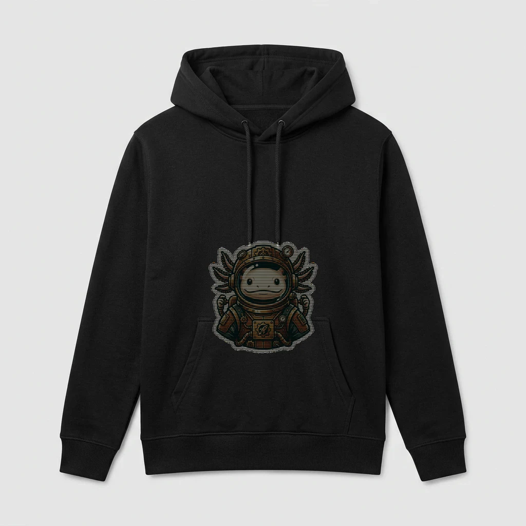 Steampunk Axolotl Astronaut Hoodie