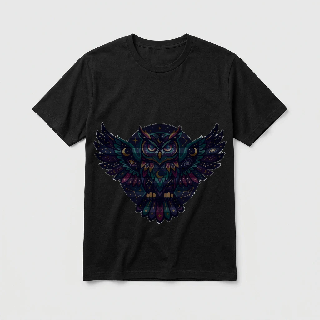 Cosmic Owl Graphic Tshirt