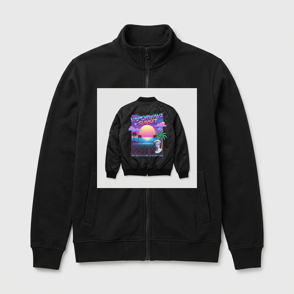 vaporwave sunset jacket