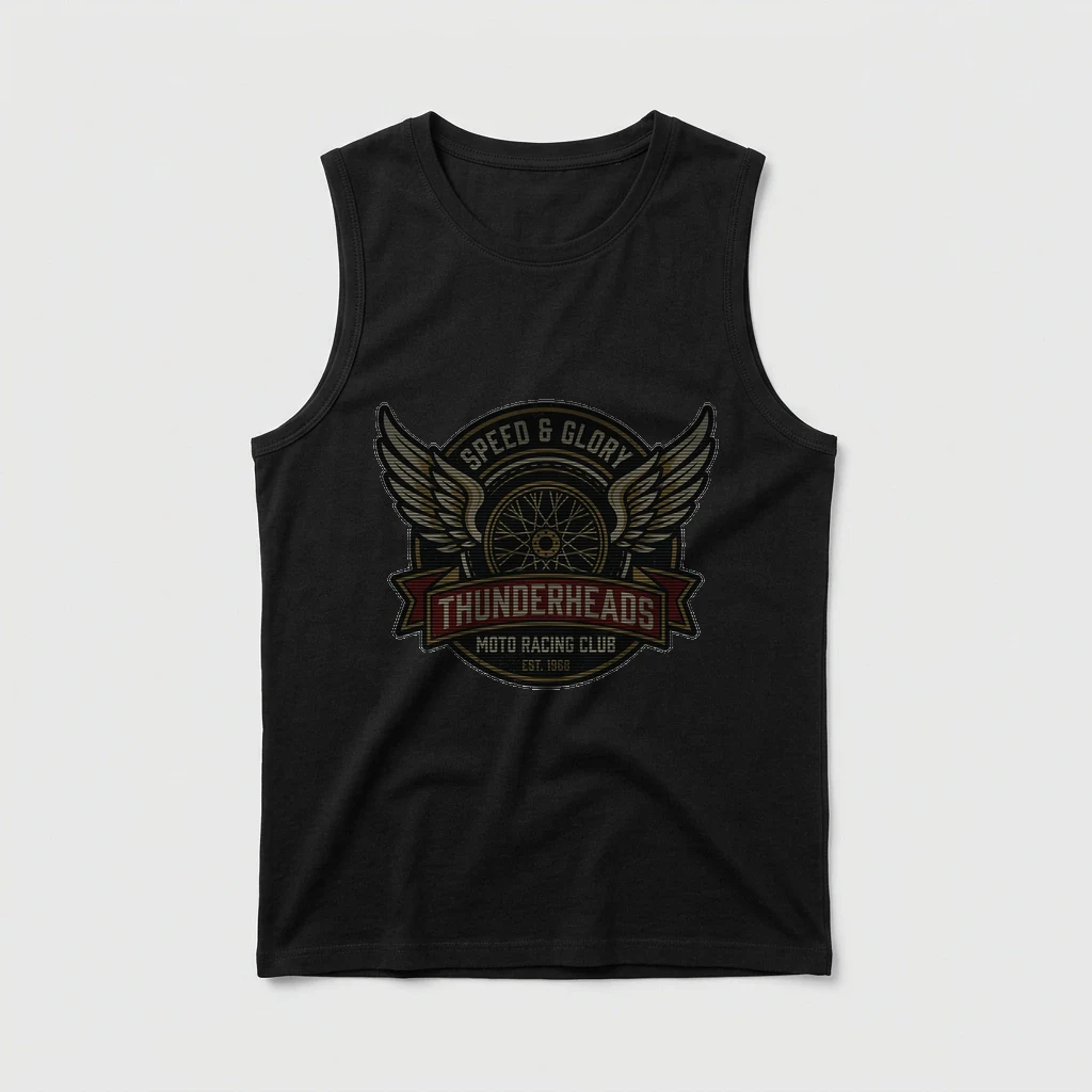 Vintage Motorcycle Racing Club Badge Tank