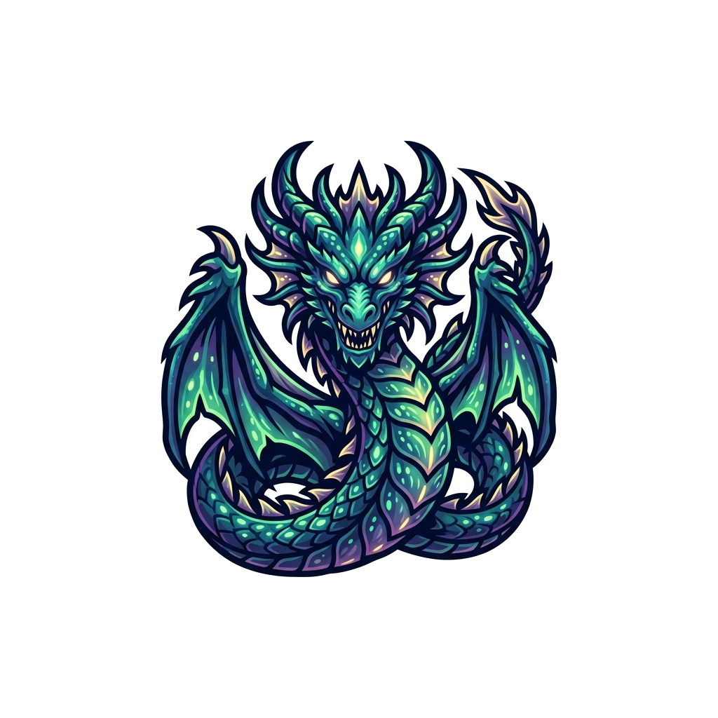 Luminescent Deep Sea Dragon Tshirt — artwork