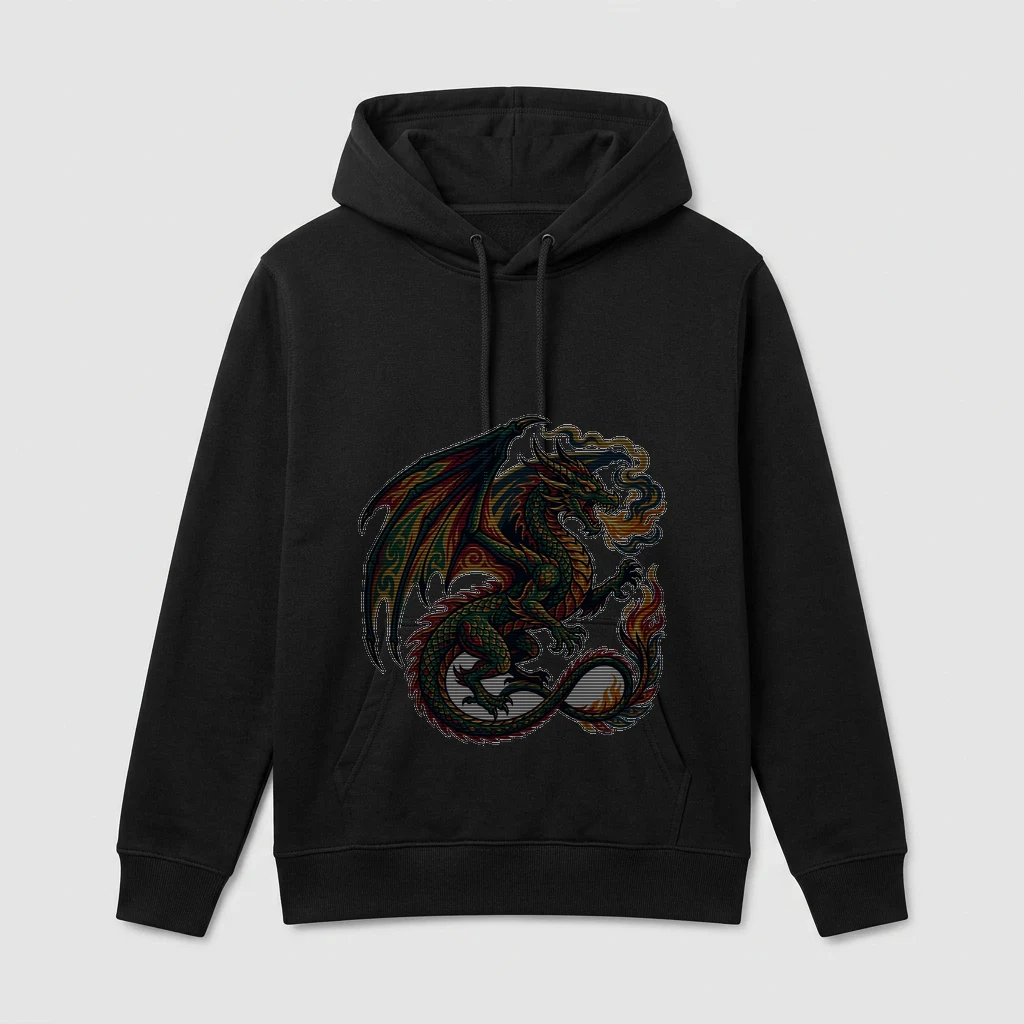Neon Dragon Hoodie