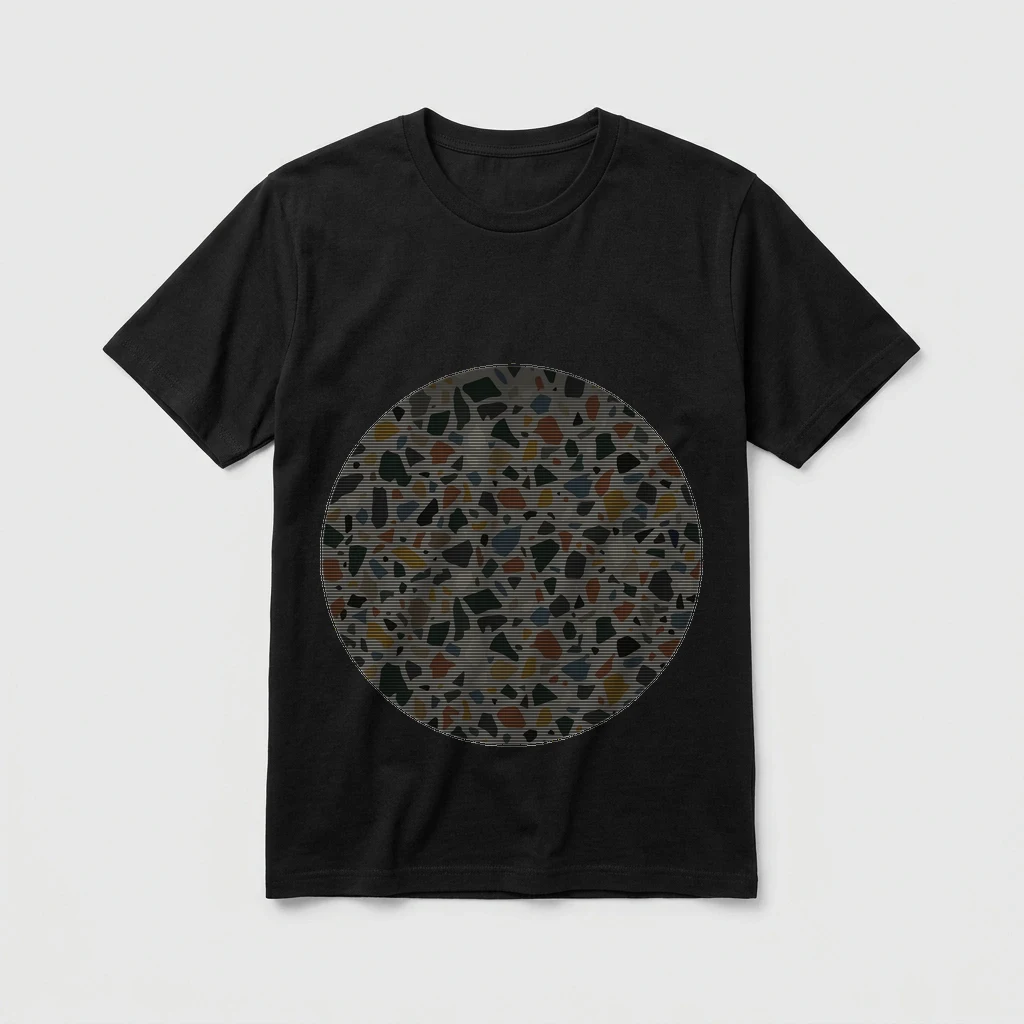 Abstract Terrazzo Speckle Pattern T-shirt