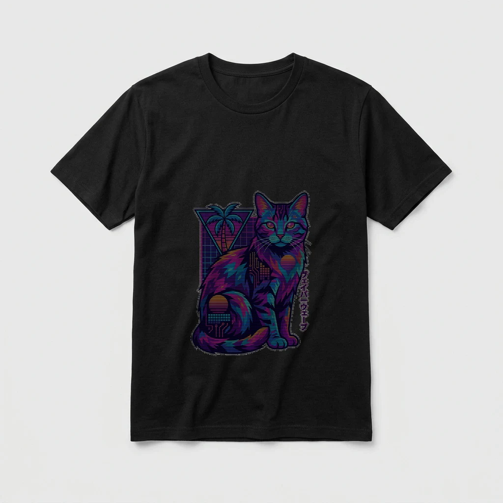 Vaporwave Cat Tee