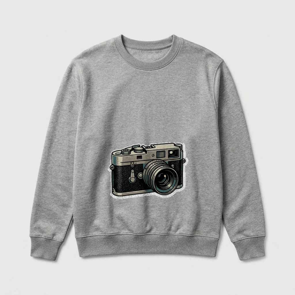 Vintage Film Camera Illustration Sweatshirt