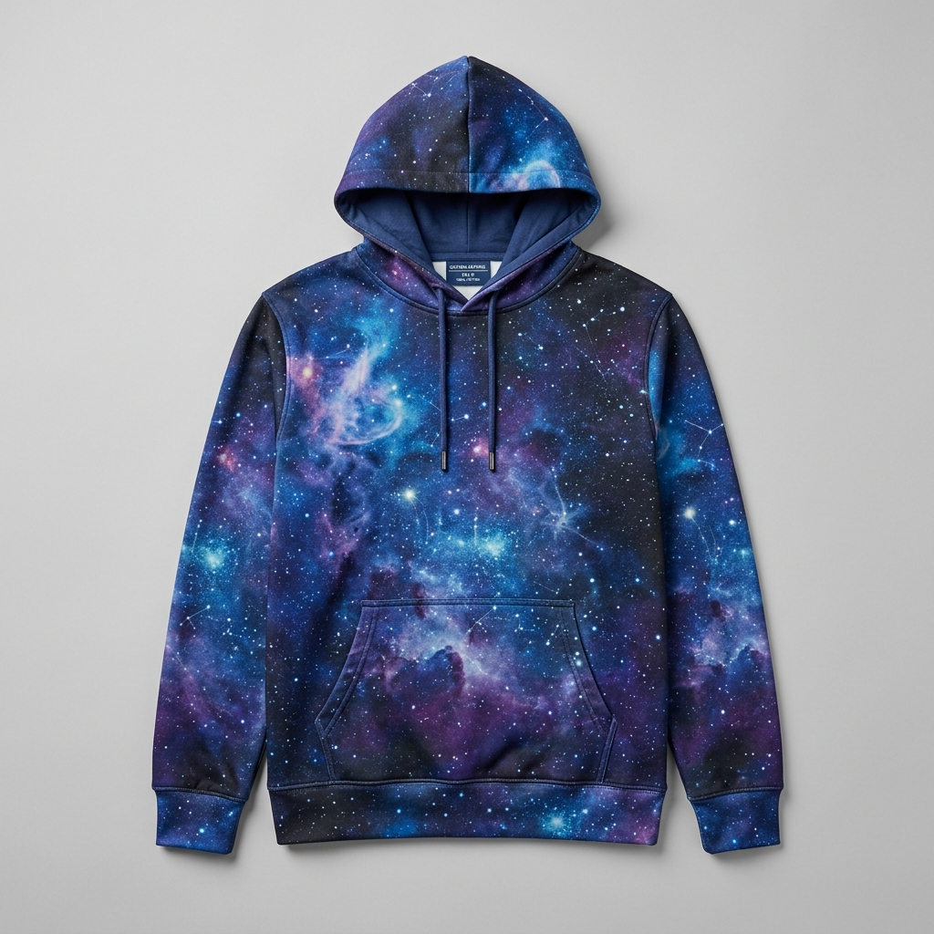 Galaxy Print Hoodie — artwork