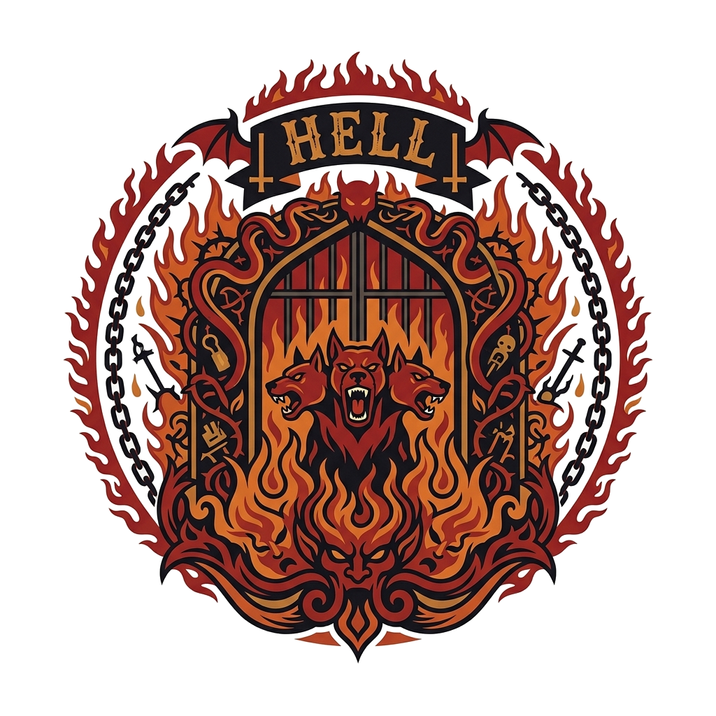 Hell T-shirt — artwork