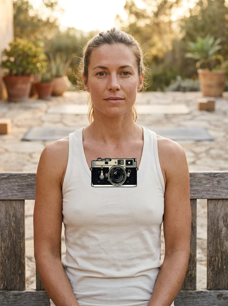 Vintage Film Camera Illustration Tank Top