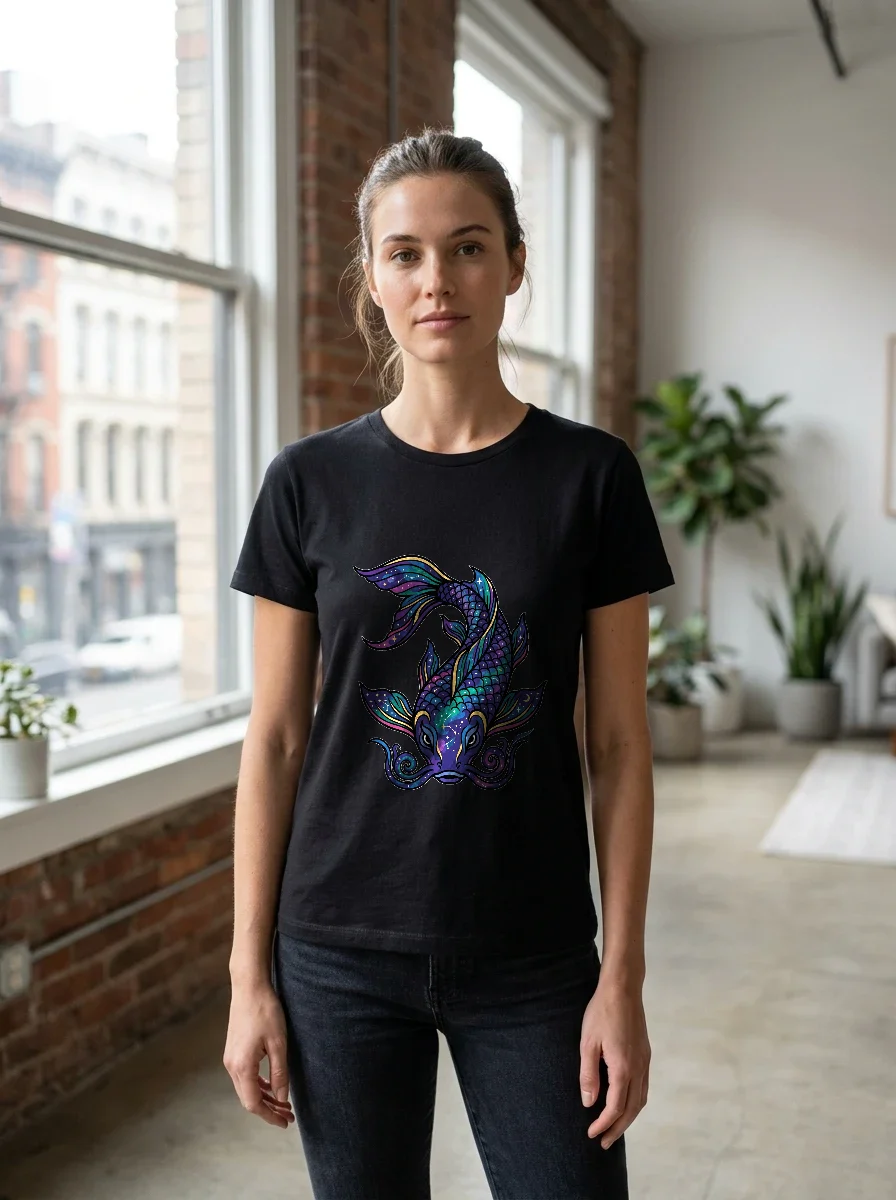 Galactic Koi Fish Tshirt