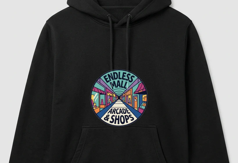 Endless Mall Corridor Hoodie — artwork