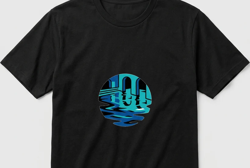 Liminal Pool Reflections Tee — artwork